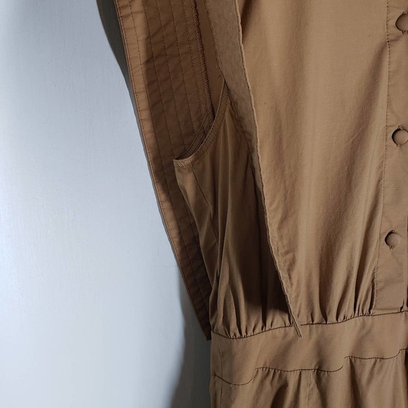 JiJil Sleeveless Utility‎ Dress 40 4 Tan Mini - Picture 5 of 13
